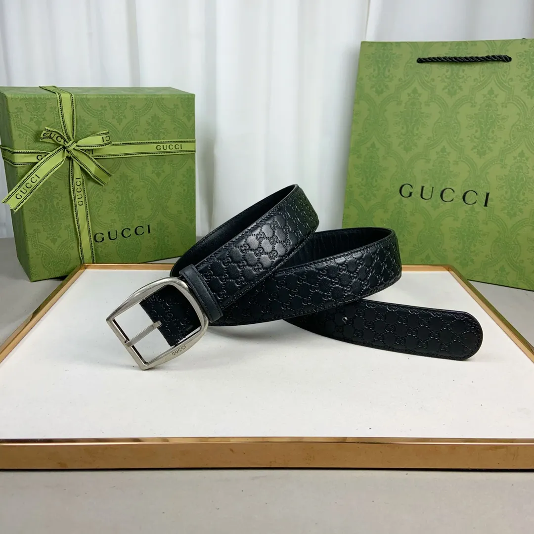 Gucci 新作 黒 連動Gバックル ベルト - 画像 (6)