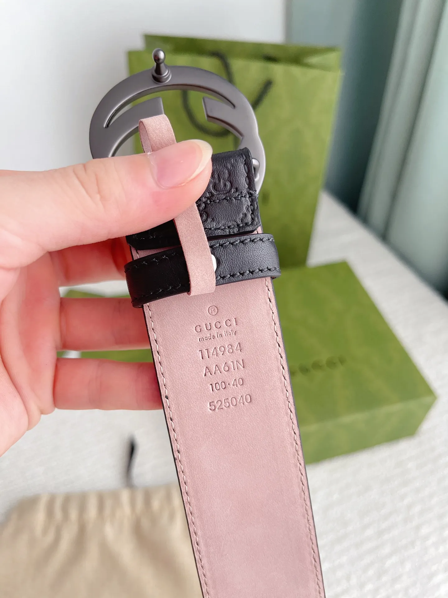 Gucci 新作ブラックベルト4.0cm - 画像 (8)