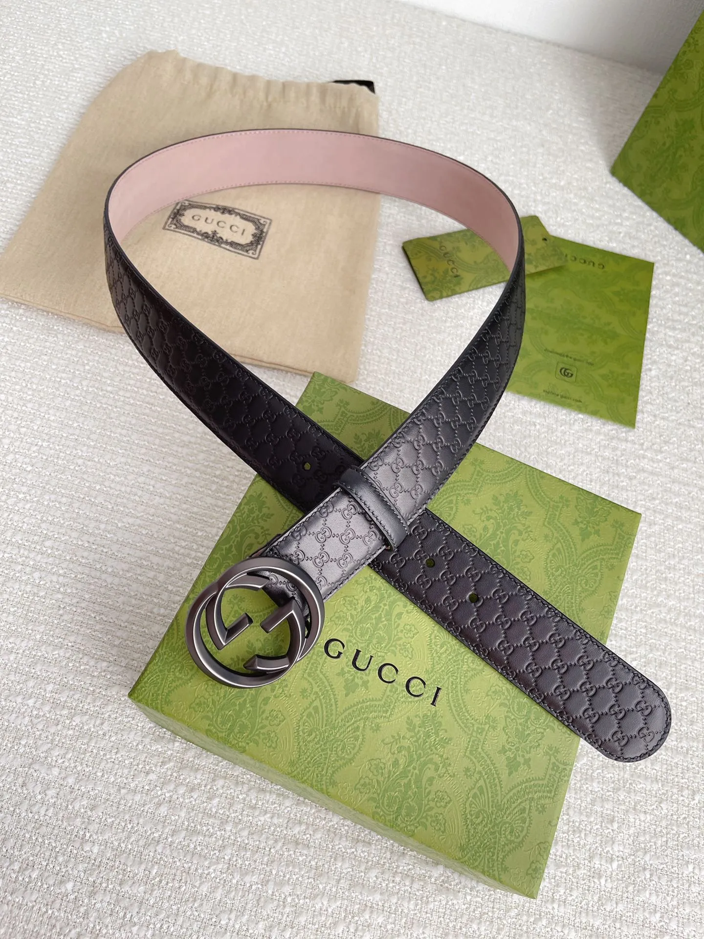 Gucci 新作ブラックベルト4.0cm - 画像 (10)
