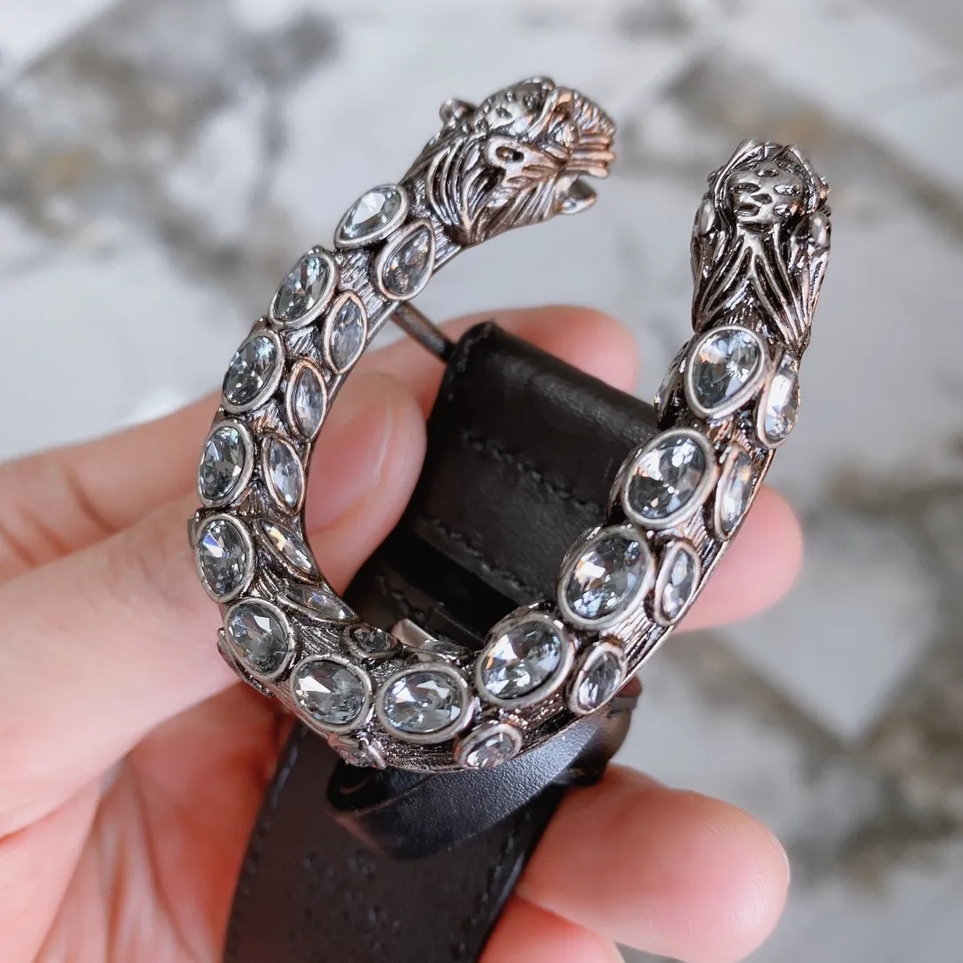 Gucci 150 3.0cm ベルト ブラック シルバー装飾 - 画像 (7)