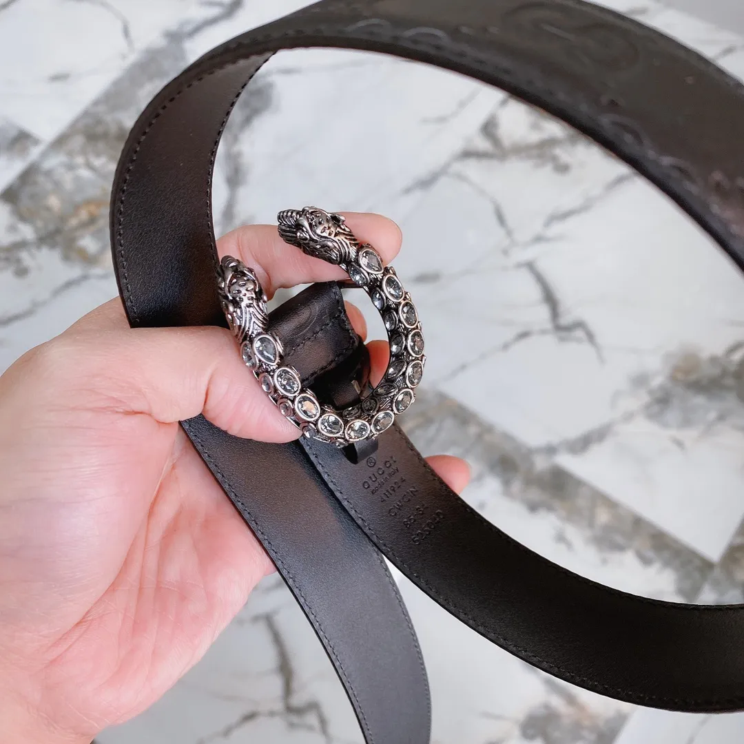 Gucci 150 3.0cm ベルト ブラック シルバー装飾 - 画像 (10)