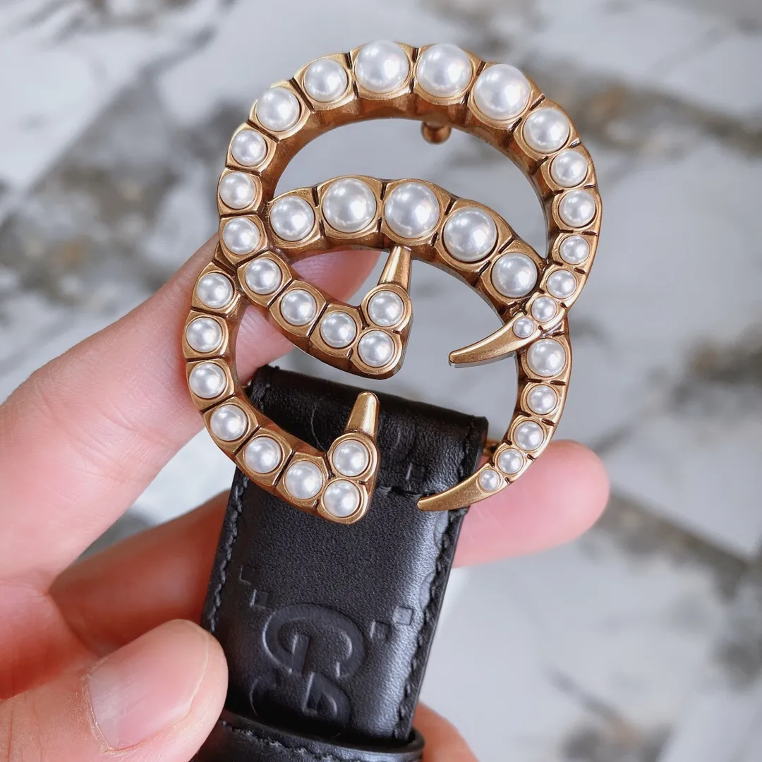 Gucci 140 ブラックベルト 3.0cm スタイル - 画像 (3)