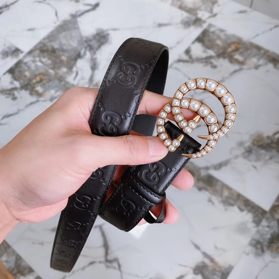 Gucci 140 ブラックベルト 3.0cm スタイル - 画像 (6)