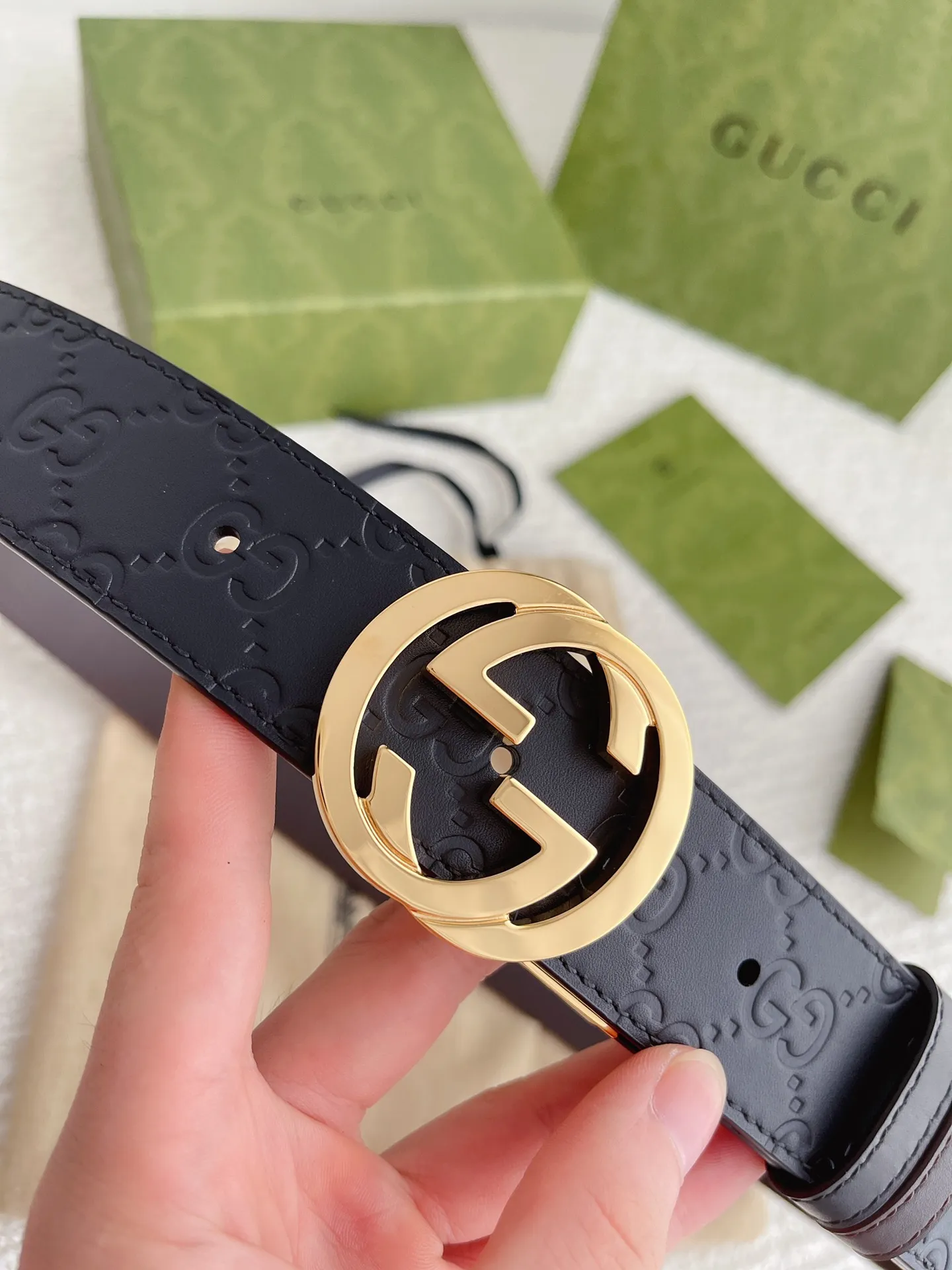 Gucci新作黒牛革ベルト - 画像 (4)
