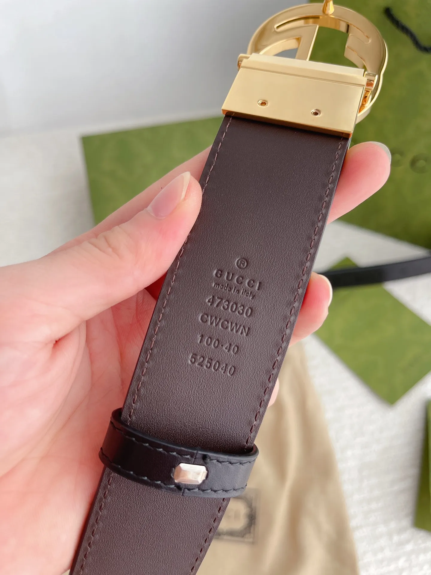 Gucci新作黒牛革ベルト - 画像 (8)