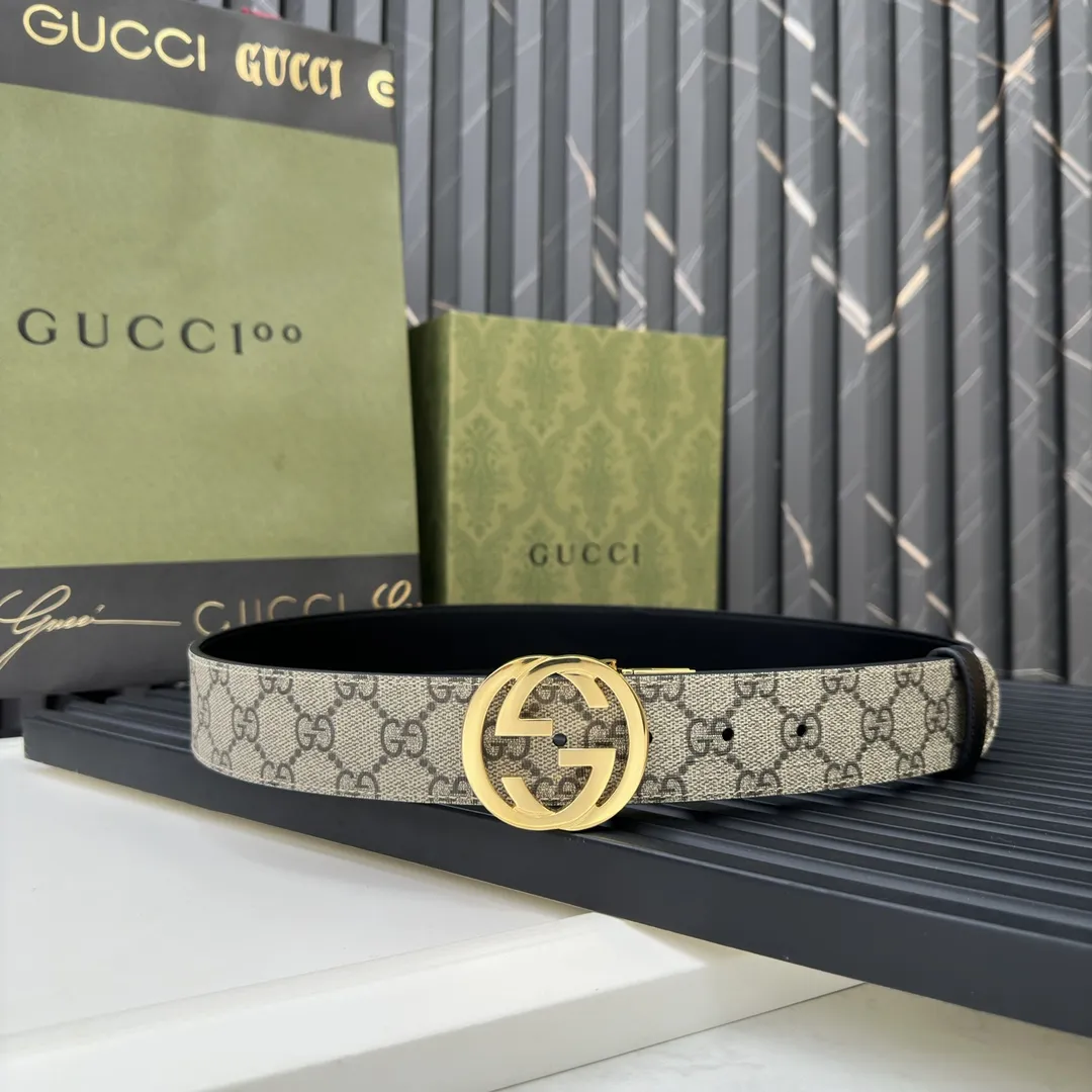 Gucci 新作 ウミ PVCベルト ゴールドバックル - 画像 (10)