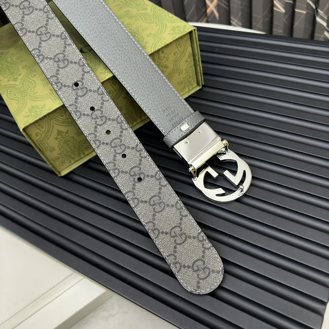 Gucci 新作 ダークグレー PVCベルト - 画像 (6)