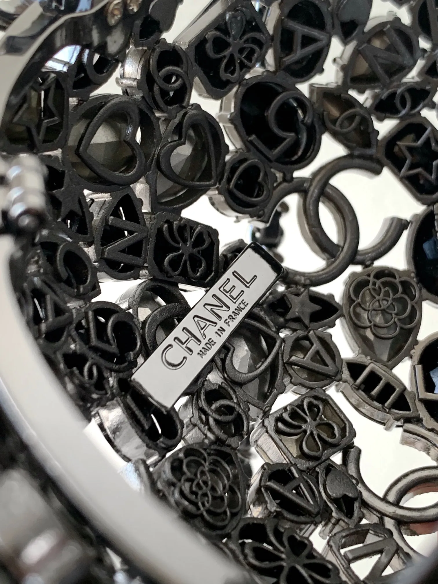 OHANEL ブラッククリスタルボールバッグ24A - 画像 (9)