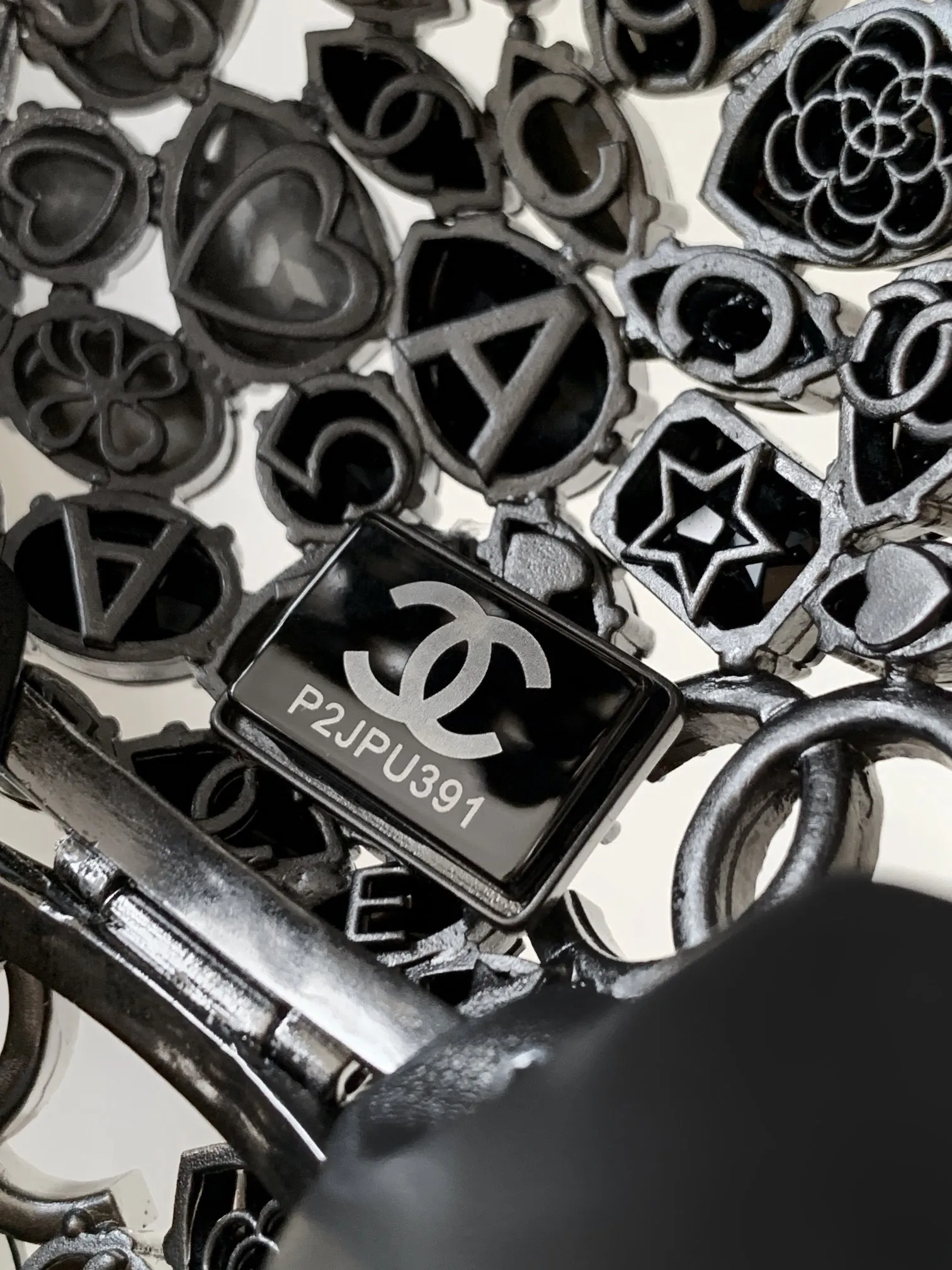 OHANEL ブラッククリスタルボールバッグ24A - 画像 (10)