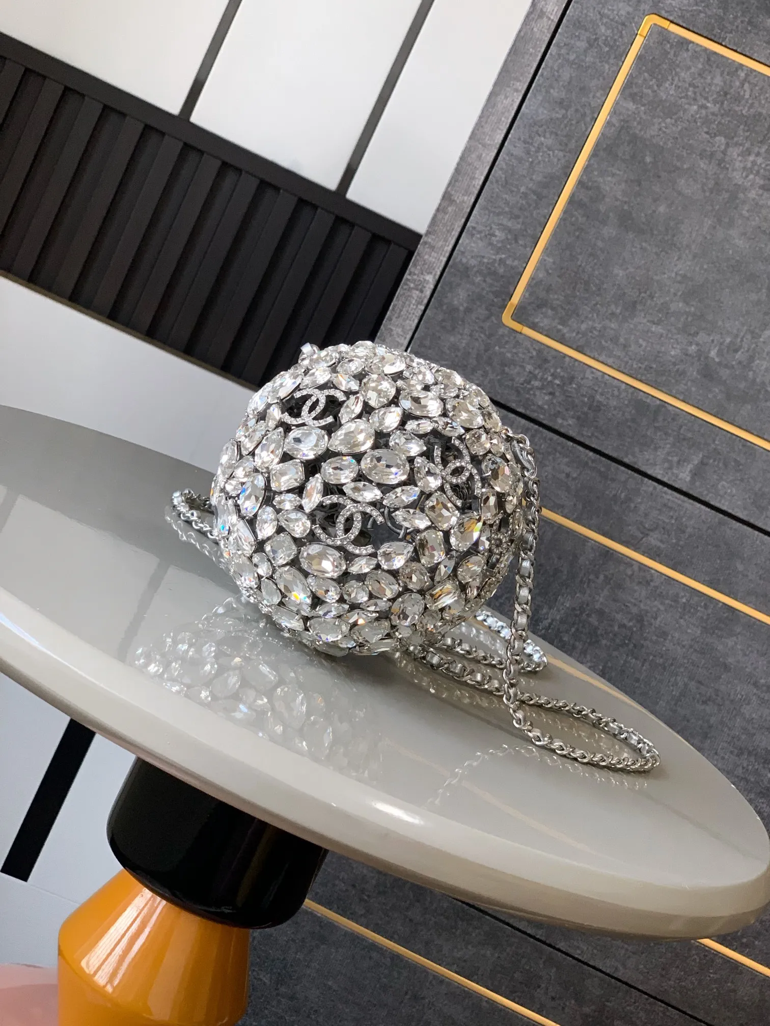 OHANEL シルバー 24Aダイヤモンドボールバッグ