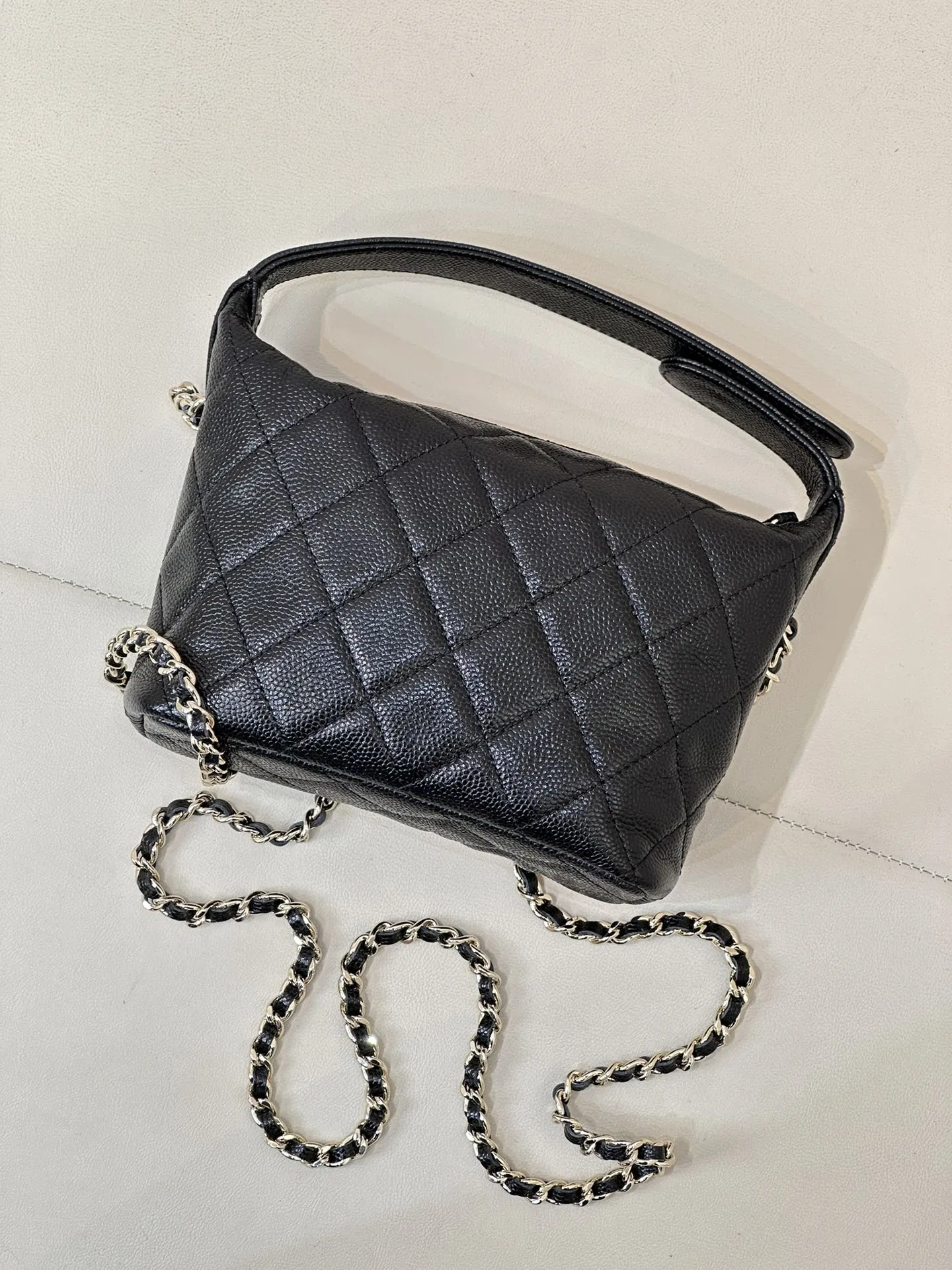 CHANEL 25c新しいランチボックスバッグ ブラック クイiltedデザイン - 画像 (9)