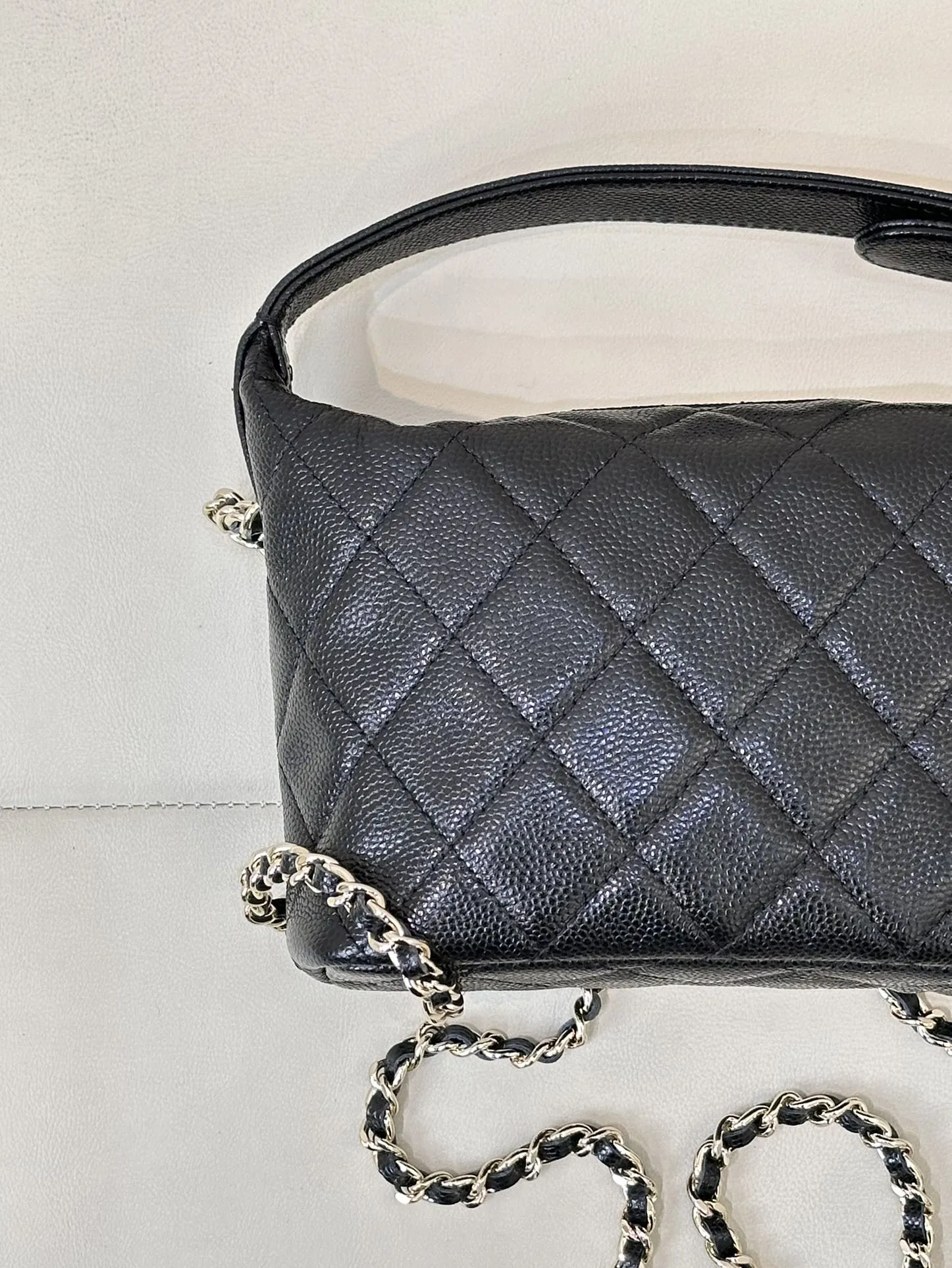 CHANEL 25c新しいランチボックスバッグ ブラック クイiltedデザイン - 画像 (10)