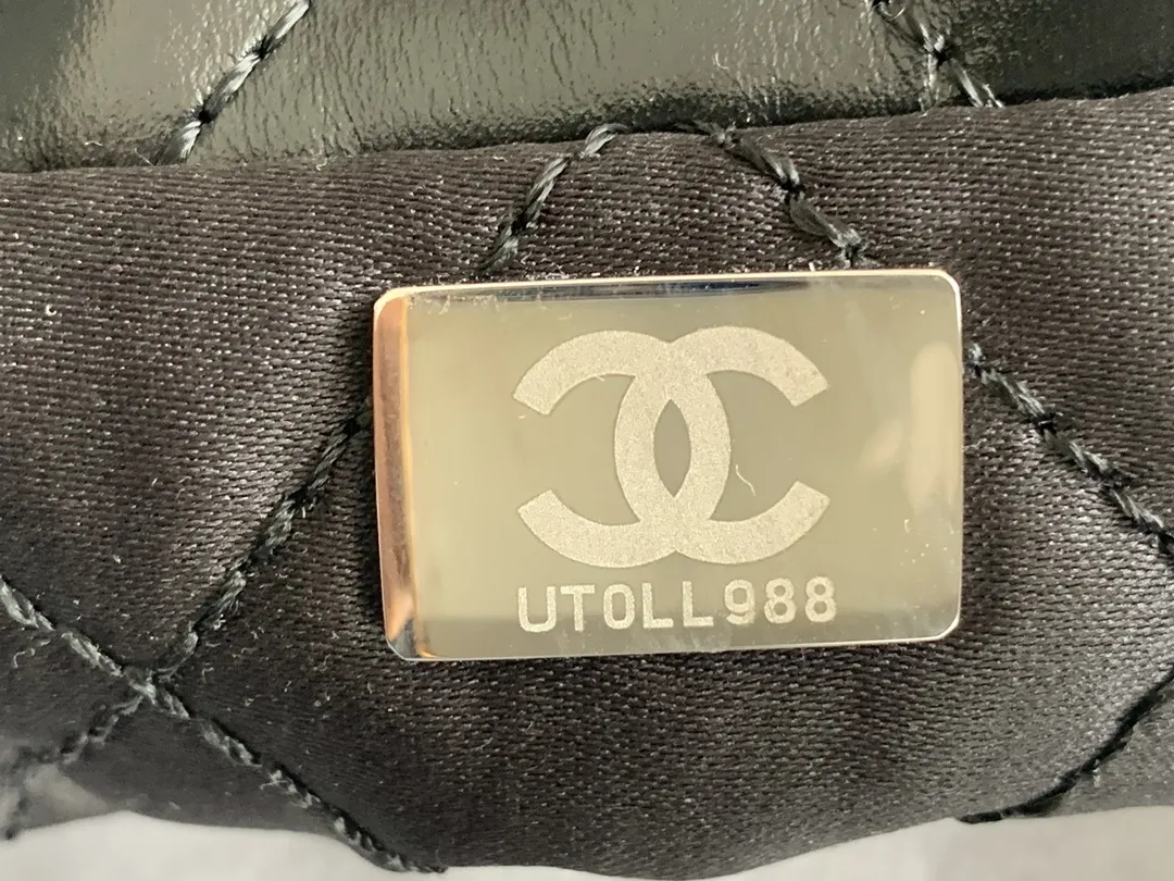 CHANEL 2022新品作黒 油蜡皮ソ口バッグ - 画像 (10)