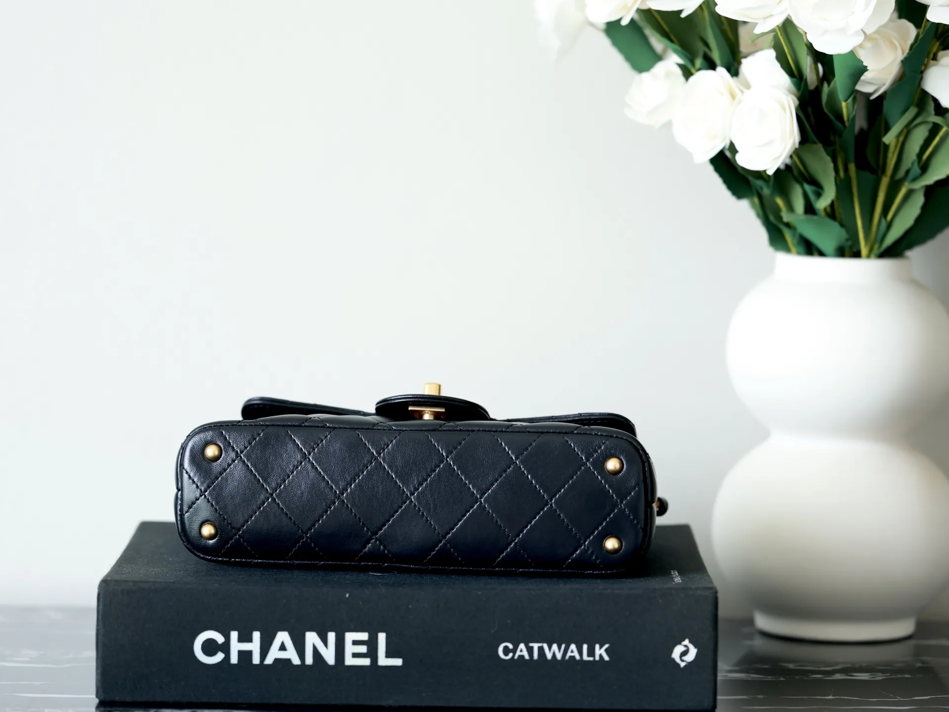 CHANEL 25Pケリーバッグ ブラック クイilted - 画像 (6)