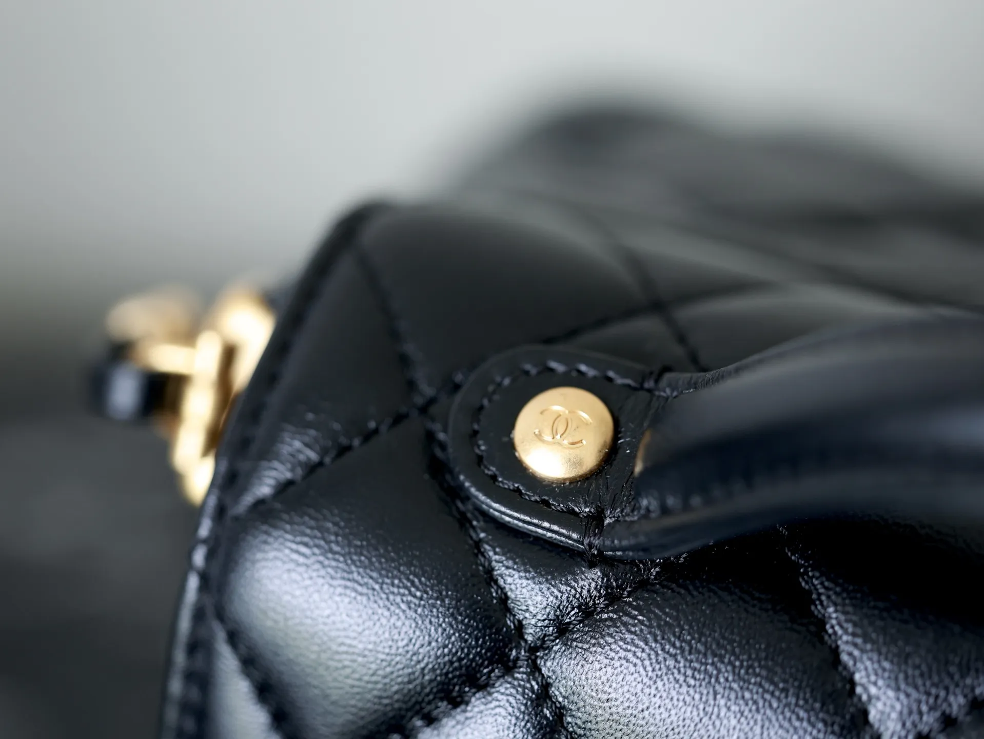 CHANEL 25Pケリーバッグ ブラック クイilted - 画像 (10)