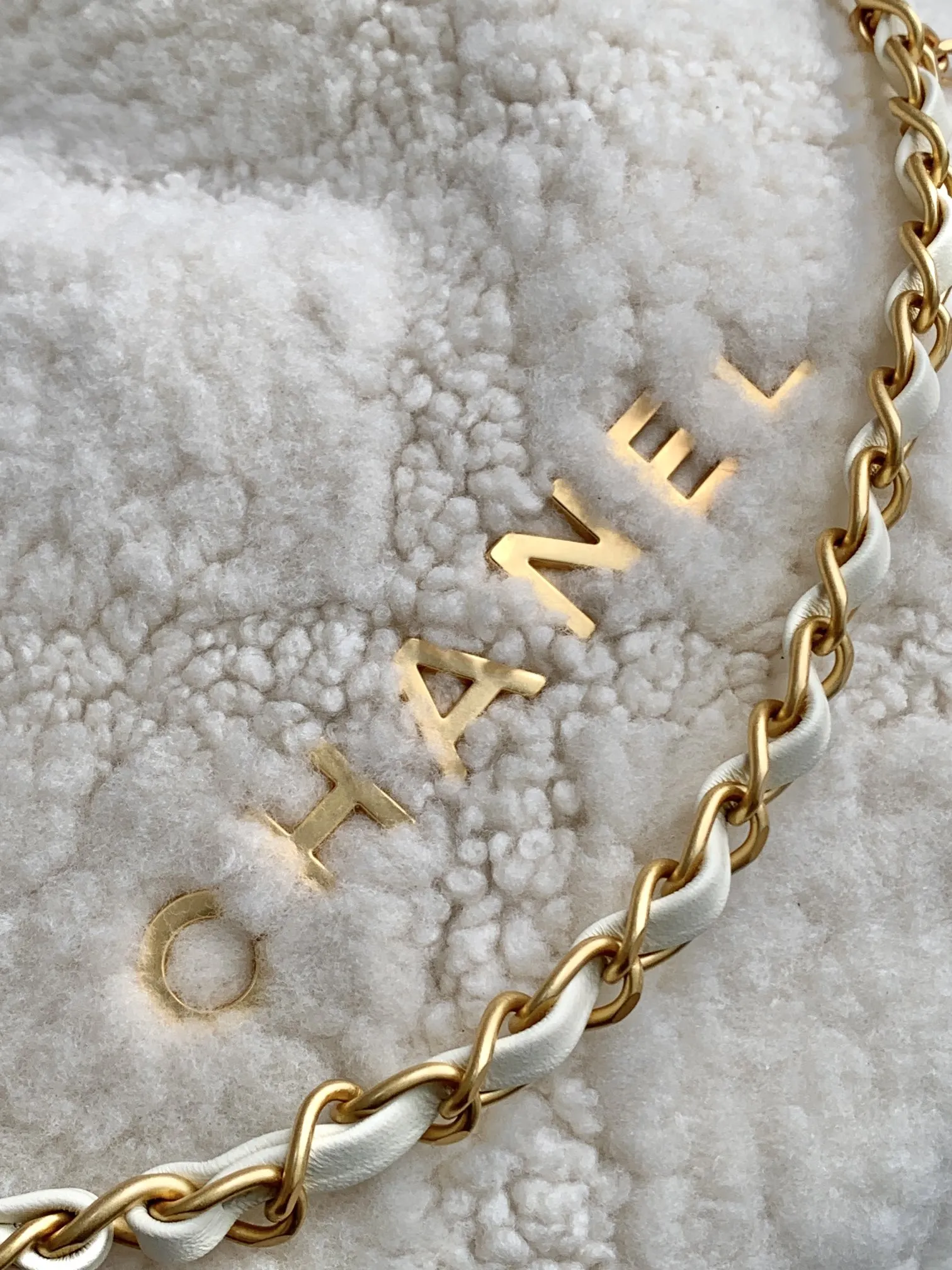 CHANEL クリーム色 ミニサイズ22バッグ - 画像 (6)