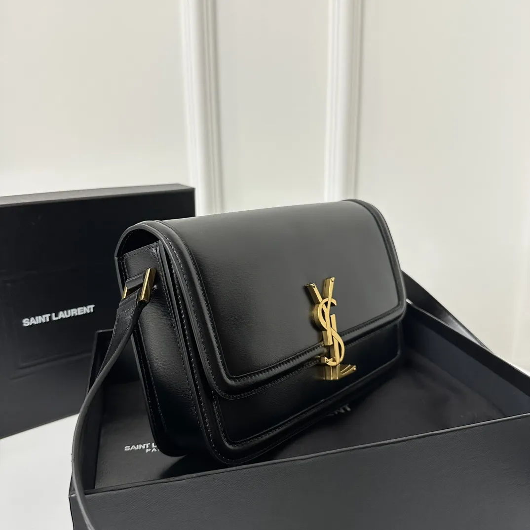 SAINT LAURENT 黒 大号豆腐バッグ - 画像 (3)