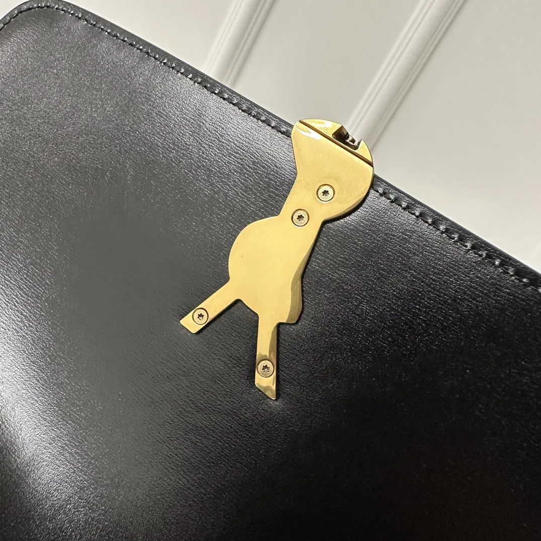 SAINT LAURENT 黒 大号豆腐バッグ - 画像 (5)