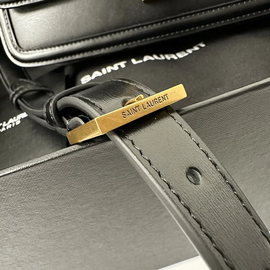 SAINT LAURENT 黒 大号豆腐バッグ - 画像 (6)