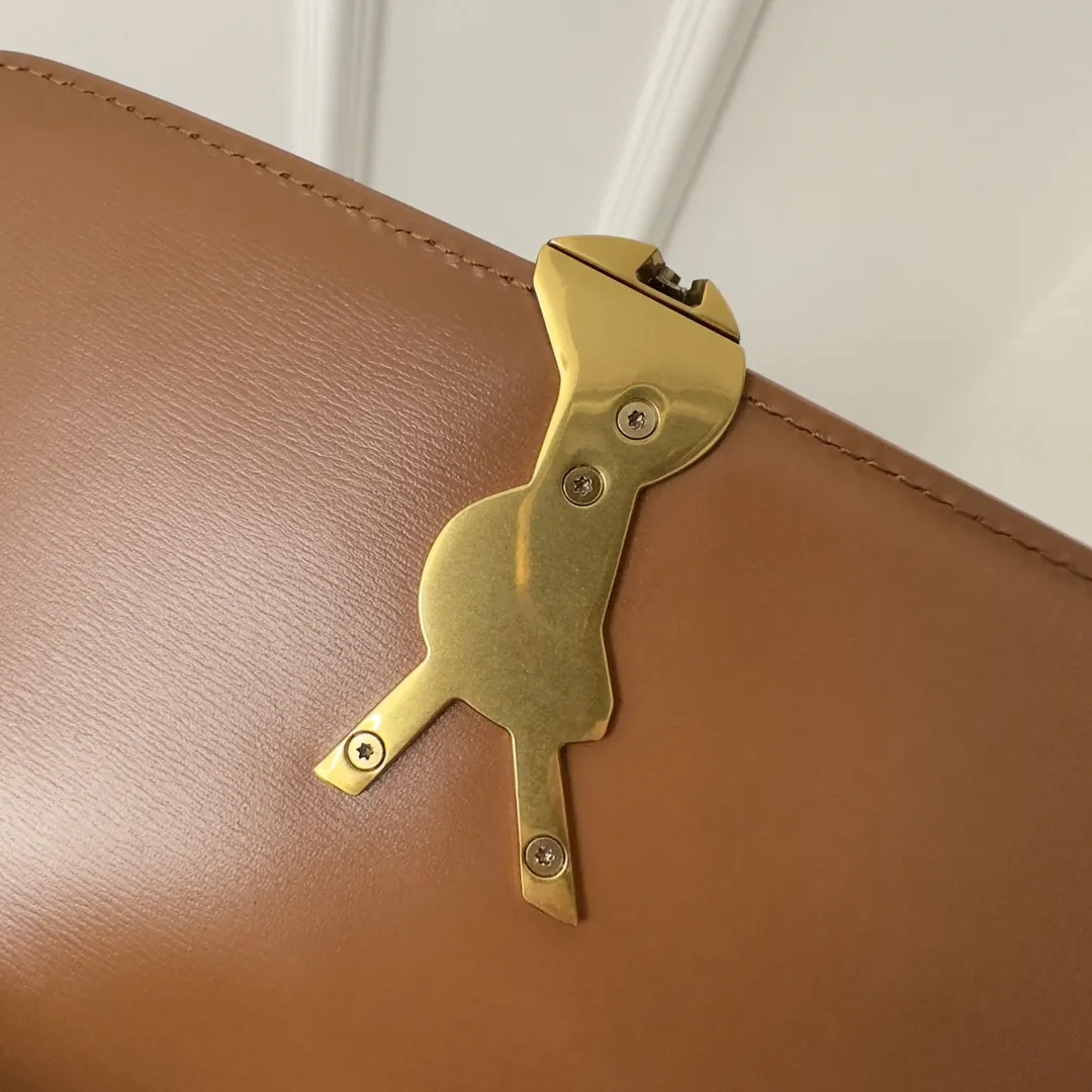 Yves Saint Laurent ベージュ 19cm コットンリネン バッグ - 画像 (5)