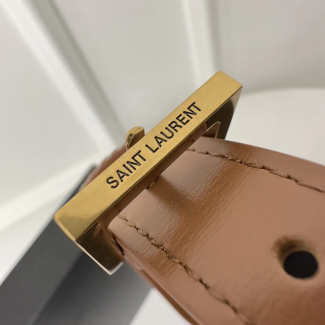 Yves Saint Laurent ベージュ 19cm コットンリネン バッグ - 画像 (6)