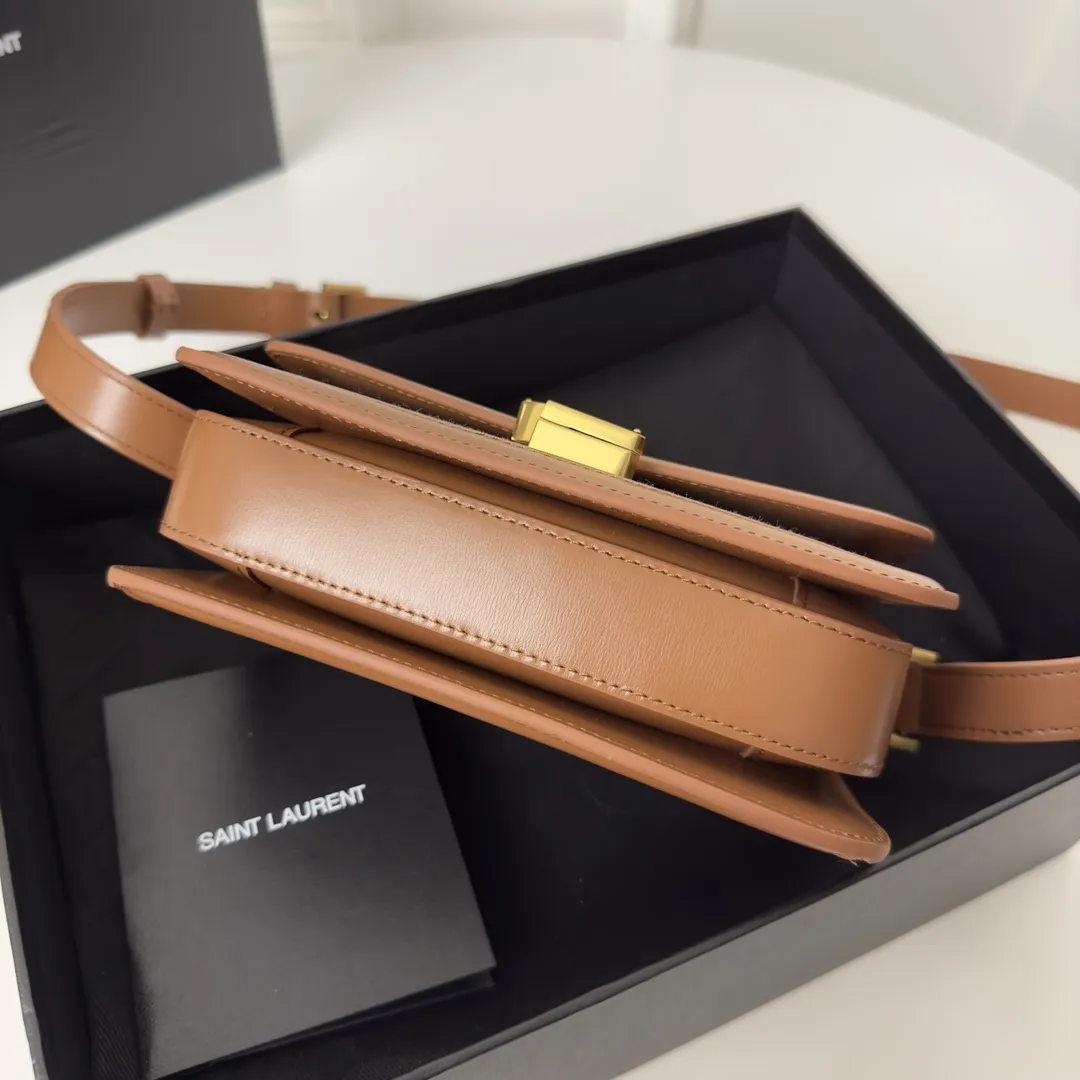 Yves Saint Laurent ベージュ 19cm コットンリネン バッグ - 画像 (10)