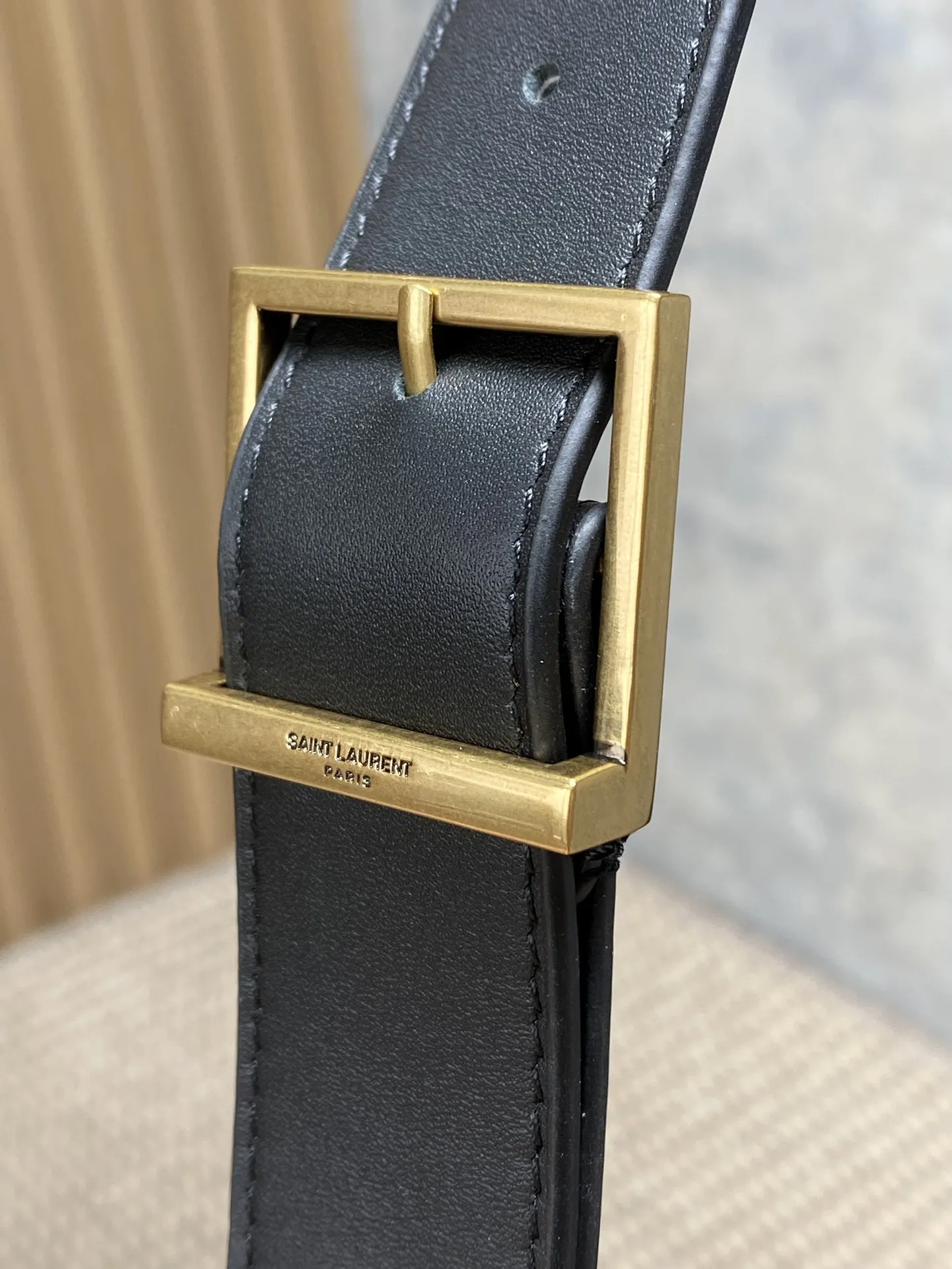 Yves Saint Laurent ホーボーバッグ ブラック 草編み - 画像 (7)