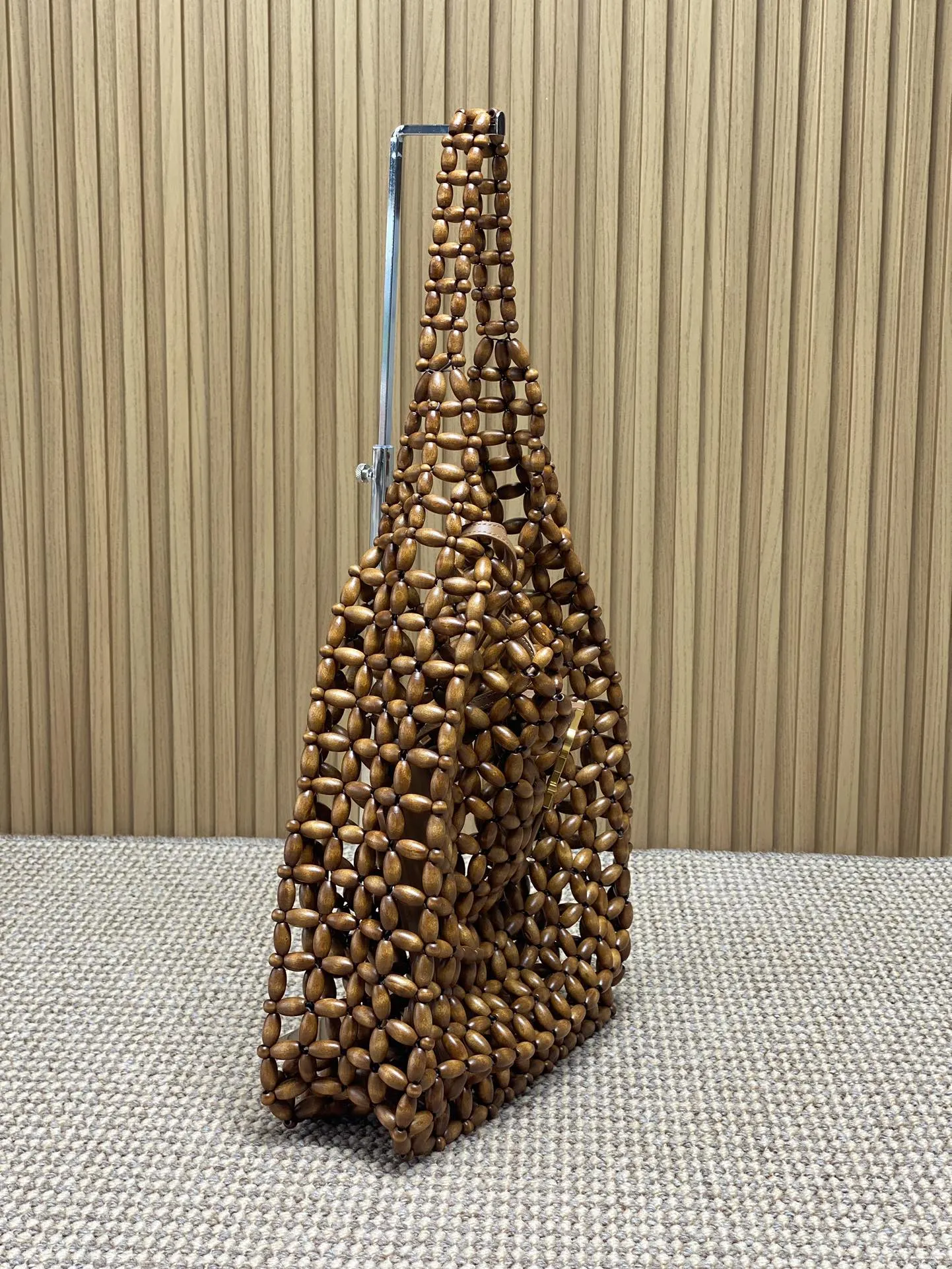 Yves Saint Laurent ホーボー木珠バッグ ブラウン - 画像 (4)