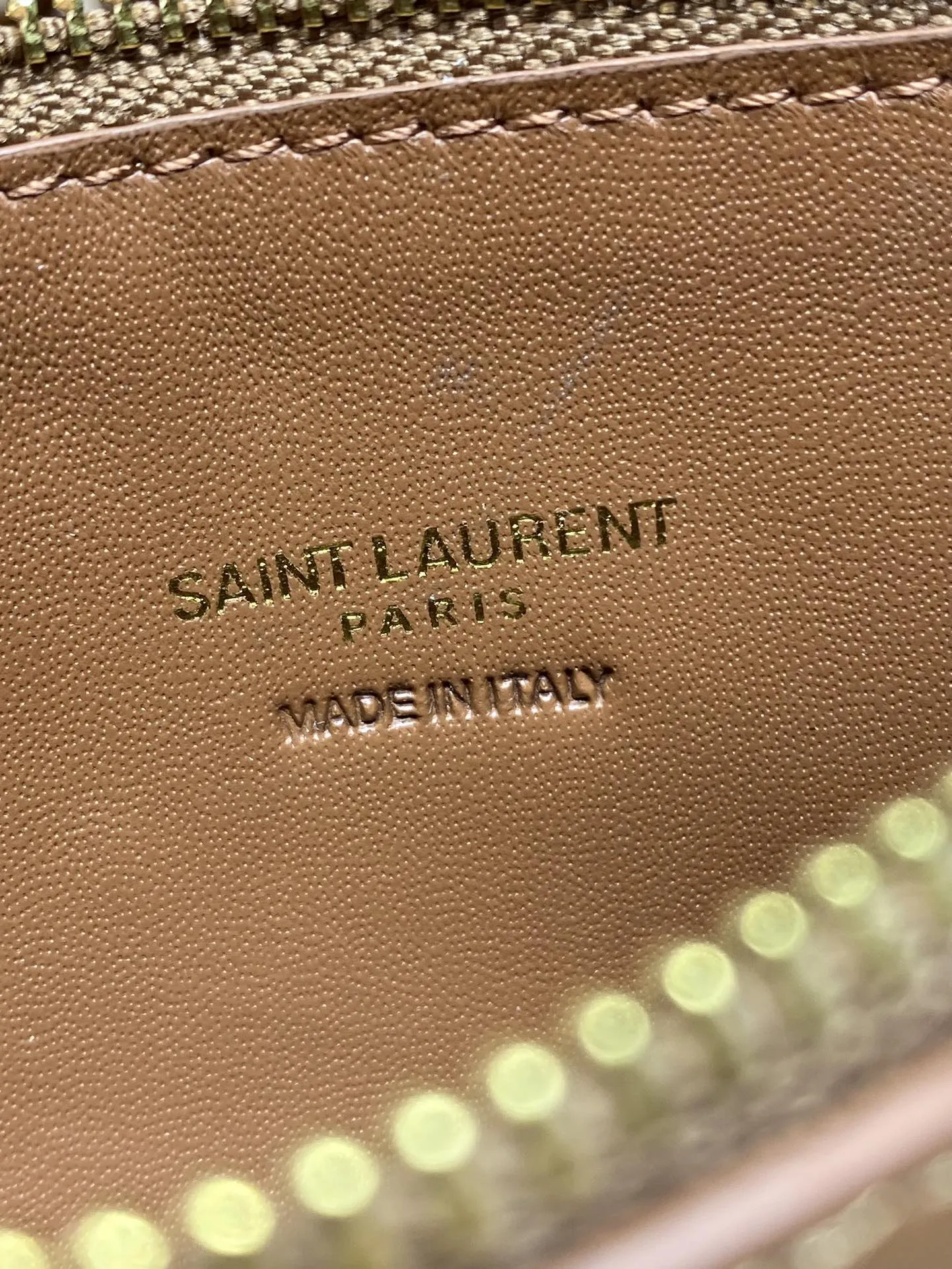 Yves Saint Laurent ホーボー木珠バッグ ブラウン - 画像 (9)