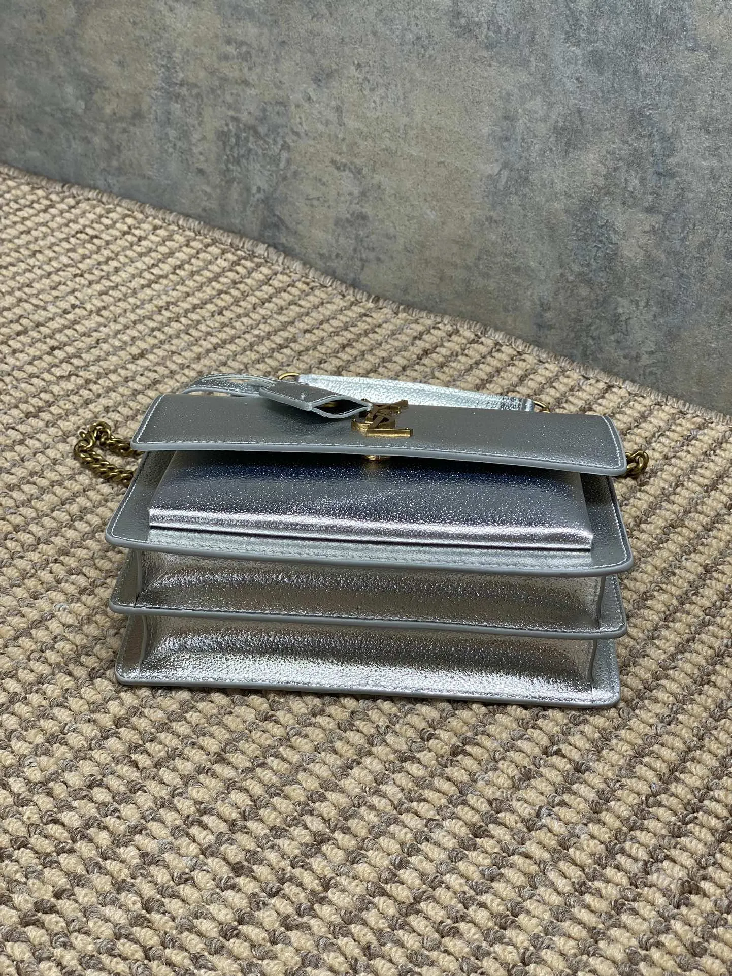 Yves Saint Laurent シルバー サンセットバッグ - 画像 (6)