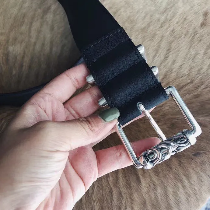 Chrome Hearts 新作黒レザーベルト - 画像 (5)