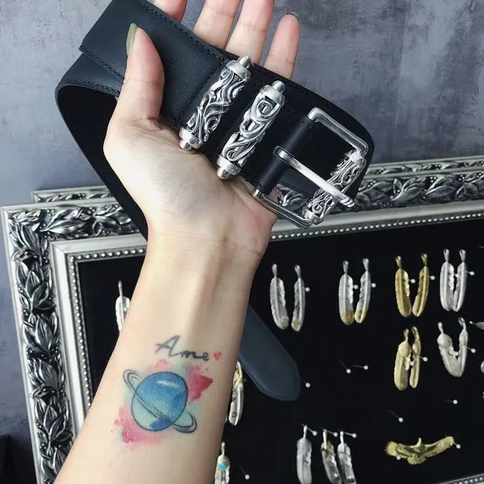 Chrome Hearts 新作黒レザーベルト - 画像 (7)