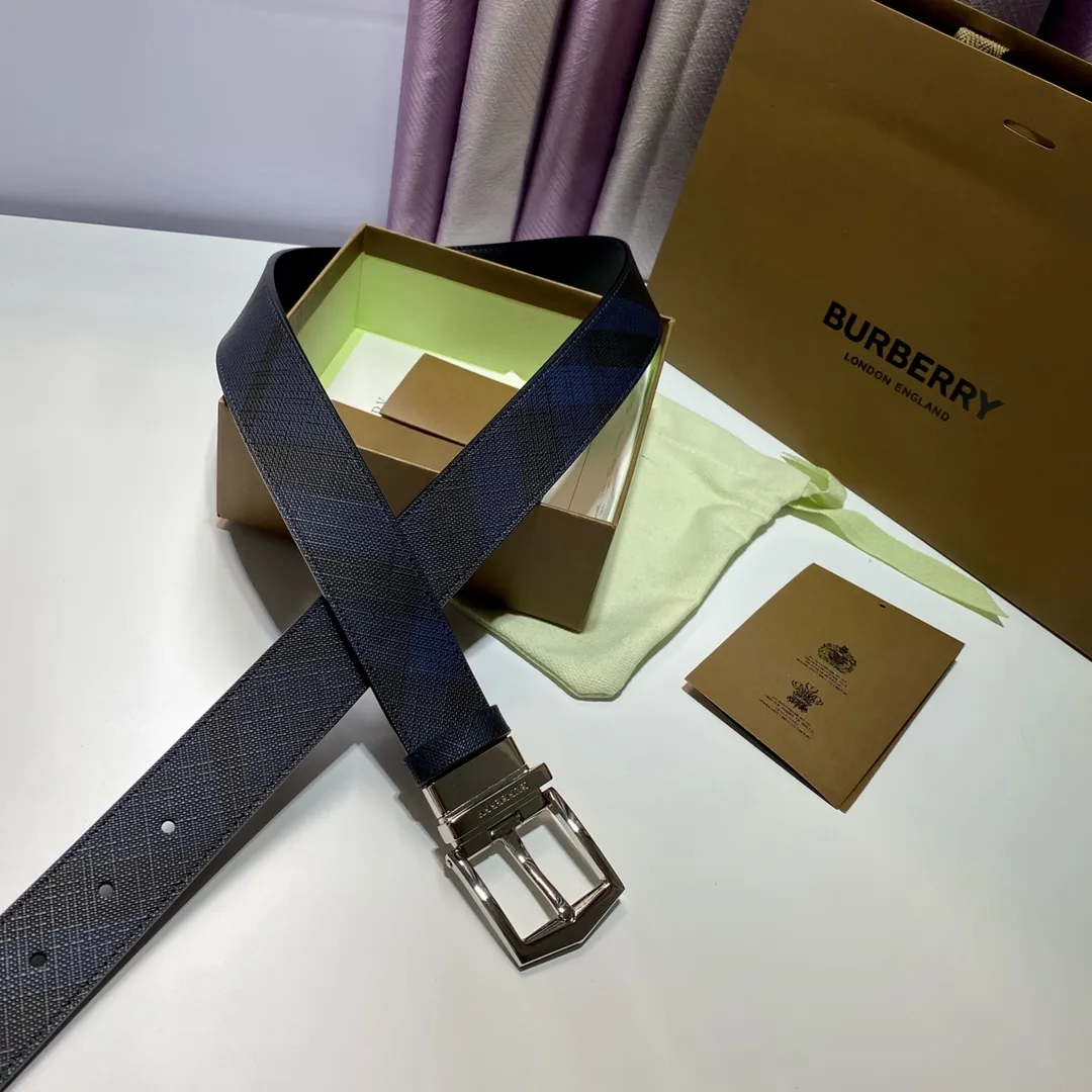 Burberry 新作ブルーベルトシルバーローテーションバックル - 画像 (7)