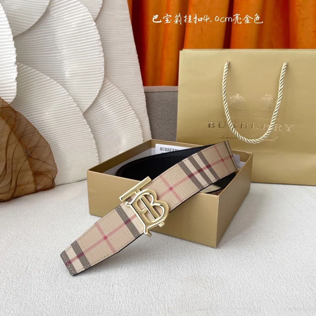 バーバリーベージュ新作PVCベルト