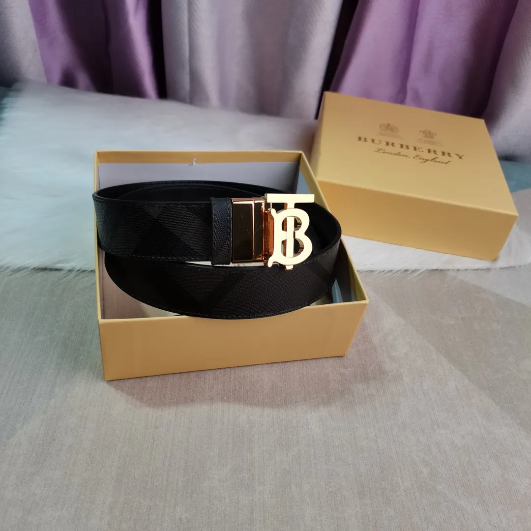 Burberry 新作黒London格子革ベルト - 画像 (7)