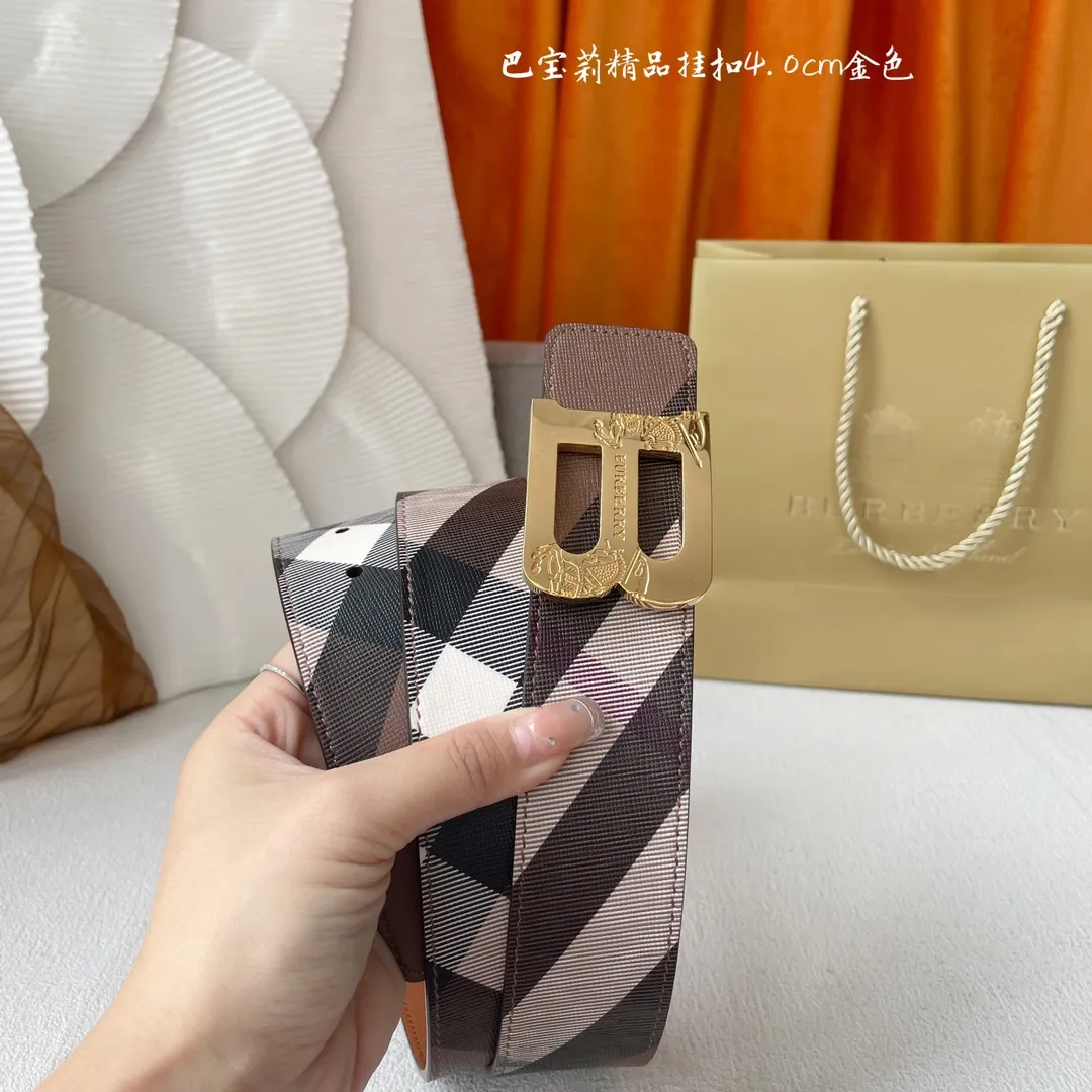 BURBERRY新作クラシックチェックPVCベルト - 画像 (4)