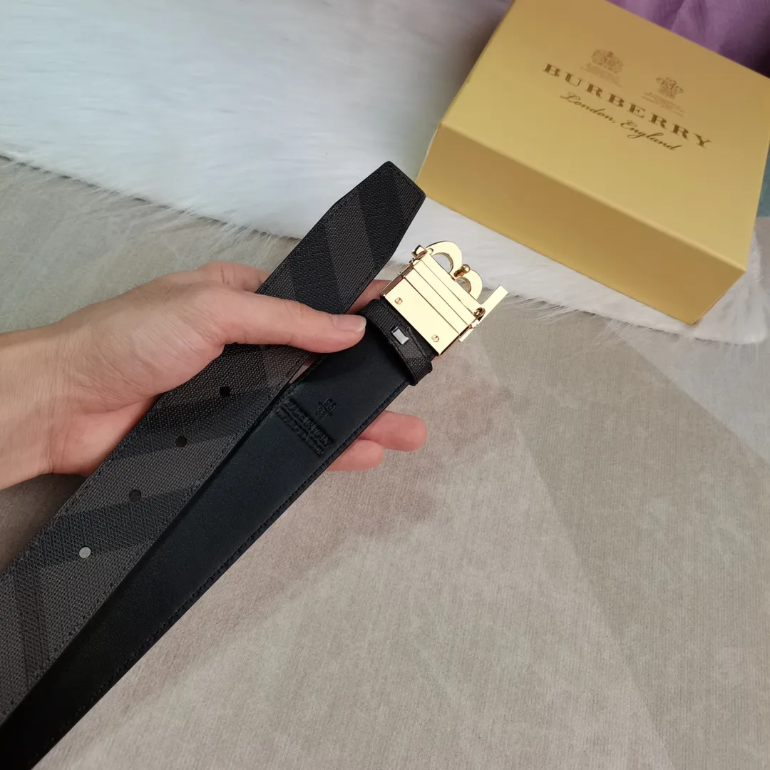 Burberry 新作黒レザーベルト - 画像 (4)