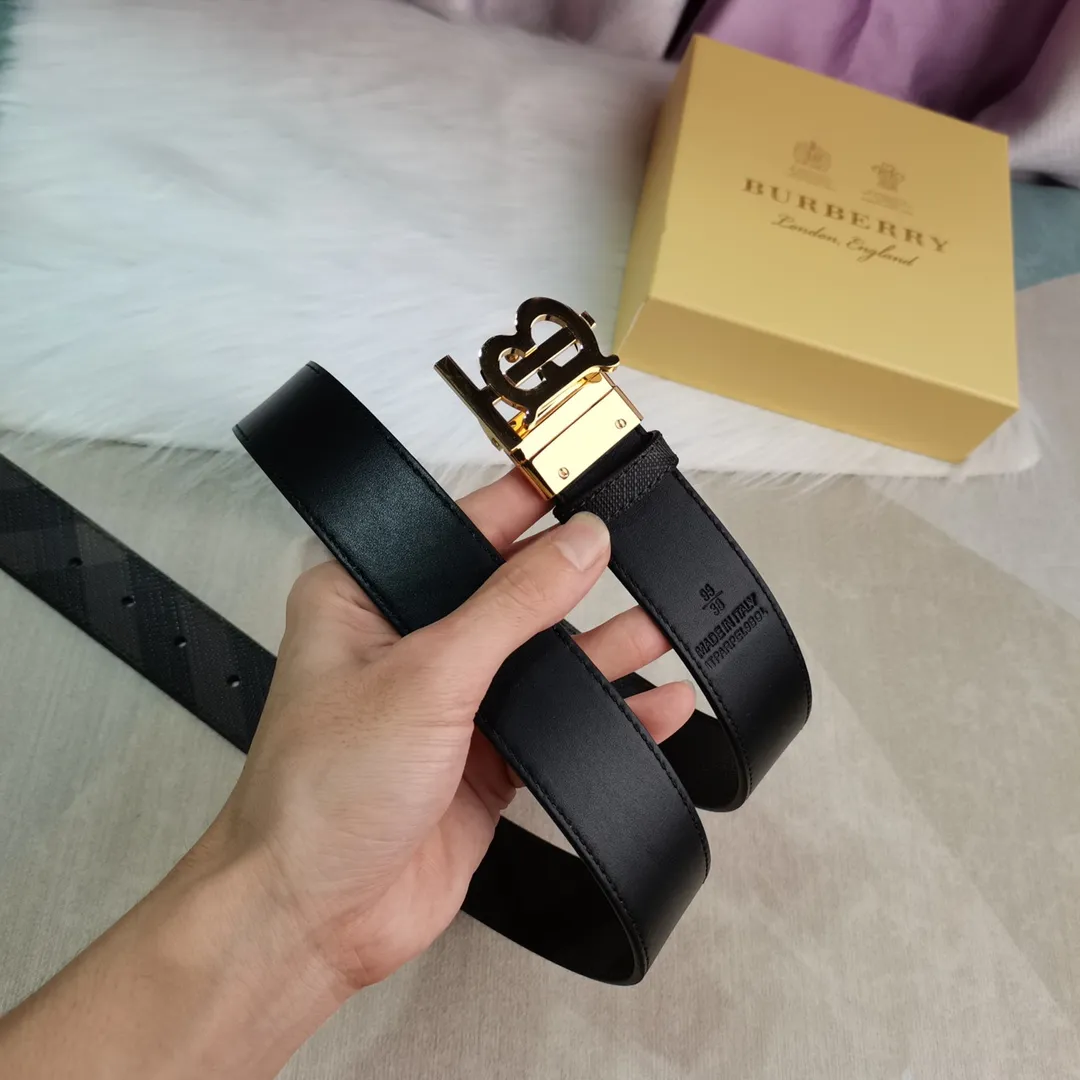 Burberry 新作黒レザーベルト - 画像 (6)