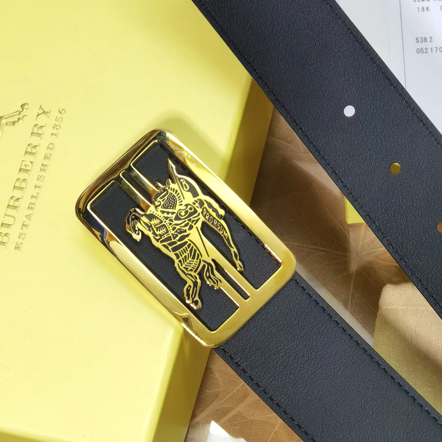 バーバリーブラック新作ベルトゴールドバックル - 画像 (8)