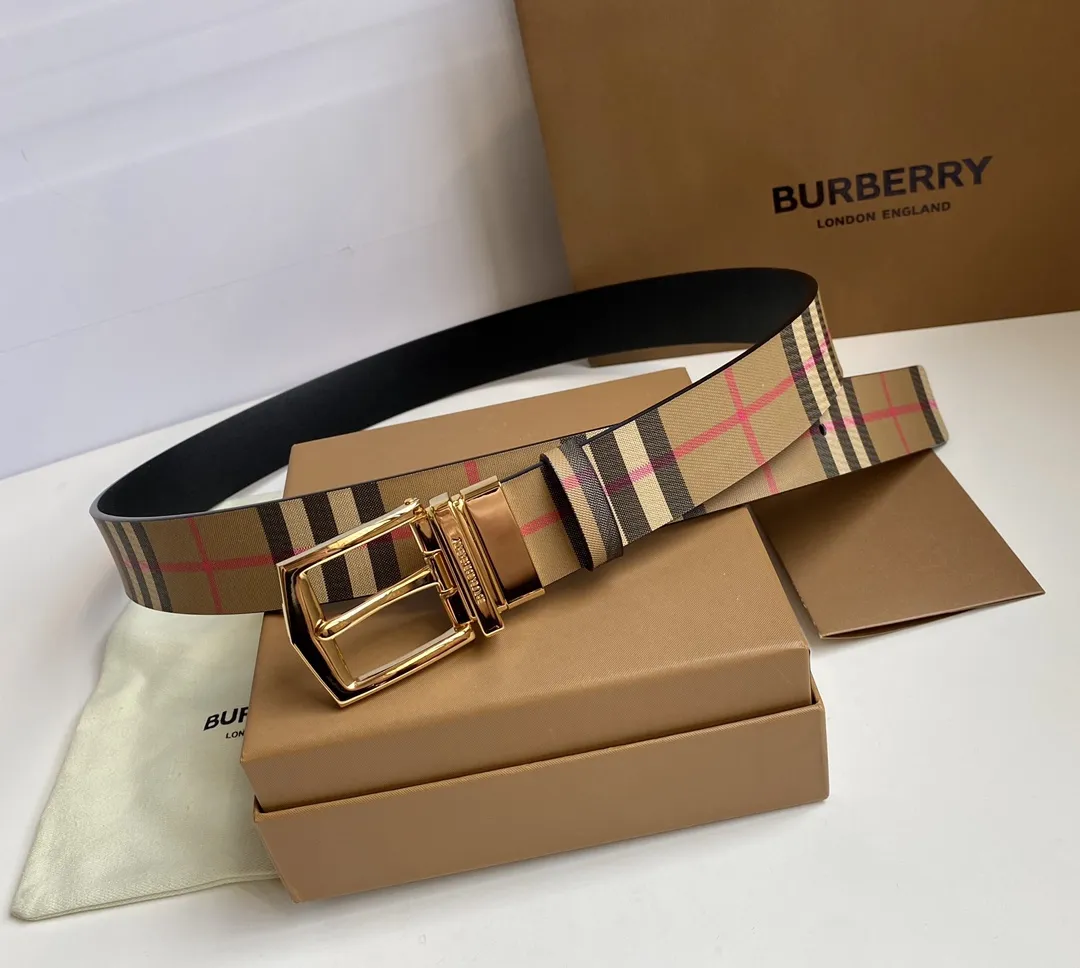 Burberry 新作イタリア製ベルト カラフルチェック - 画像 (4)
