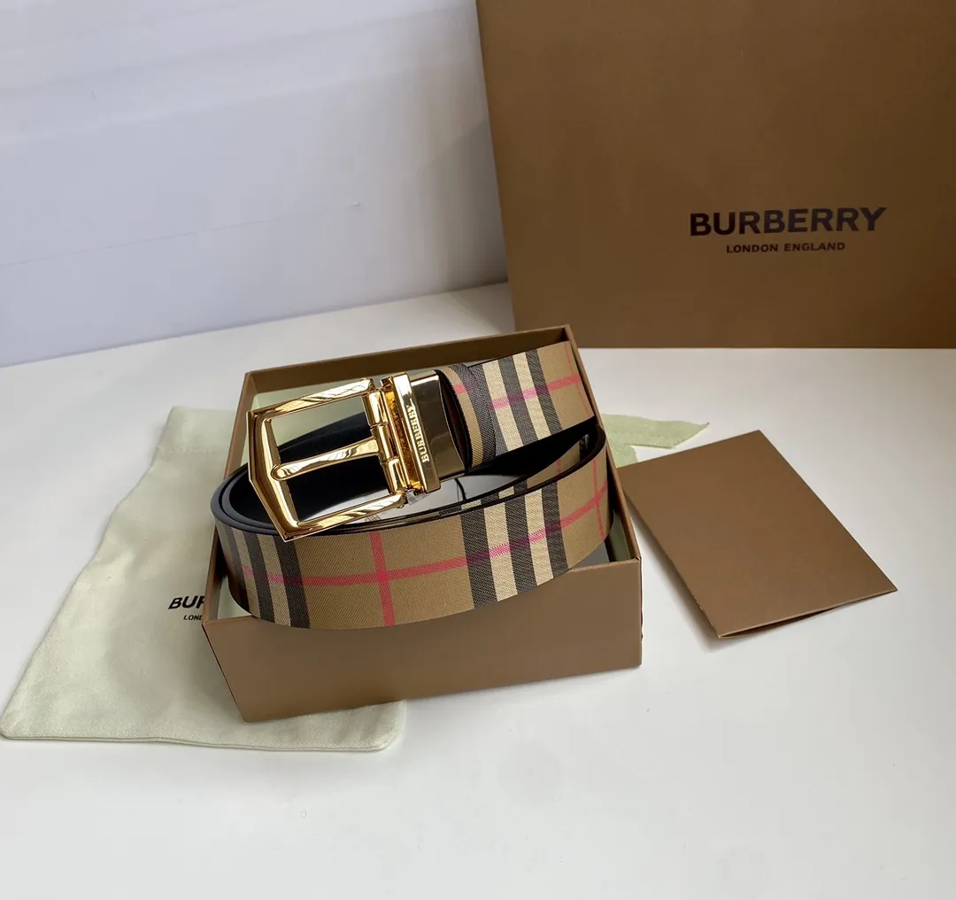 Burberry 新作イタリア製ベルト カラフルチェック - 画像 (6)