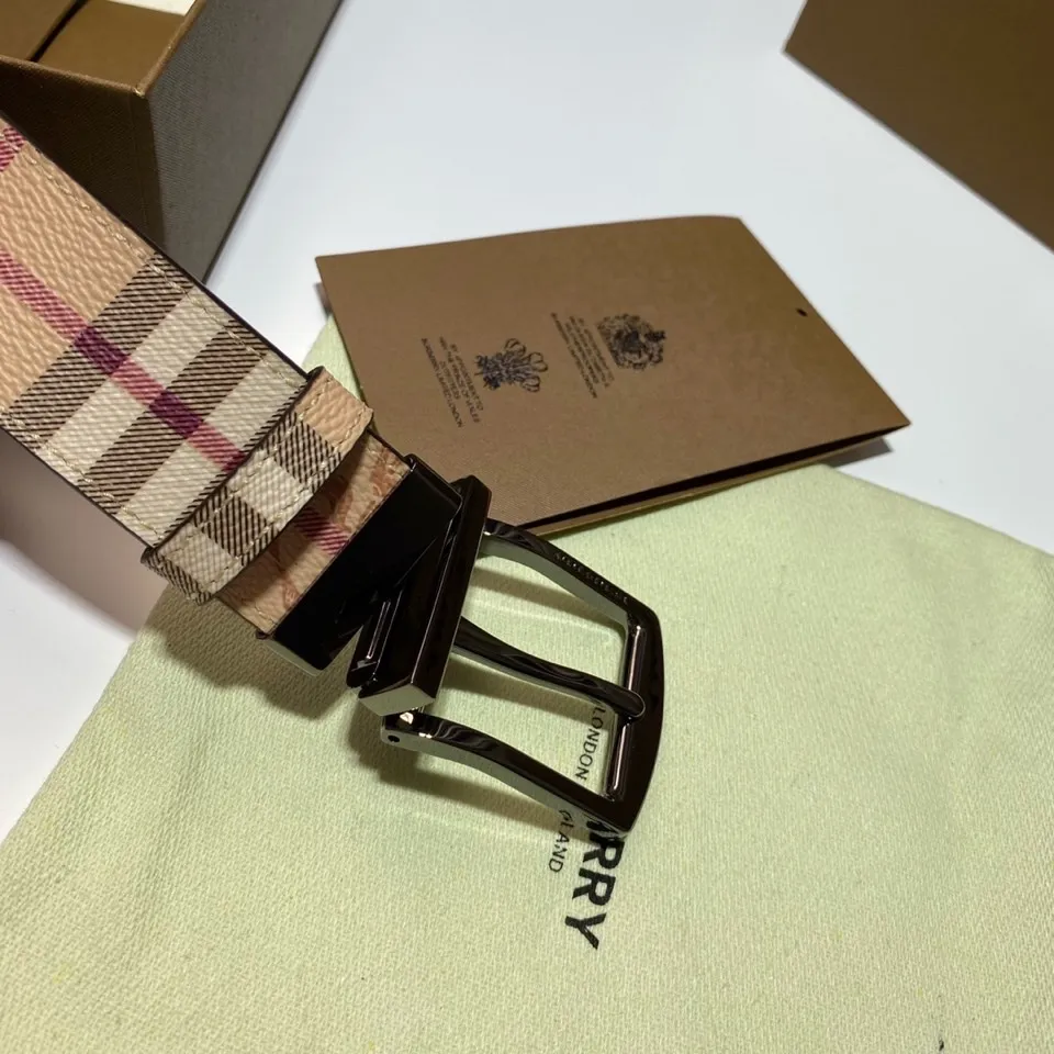 バーバリー 新作 ピンクチェック ベルト - 画像 (5)