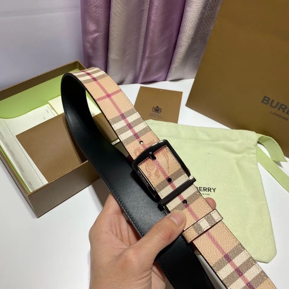 バーバリー 新作 ピンクチェック ベルト - 画像 (8)
