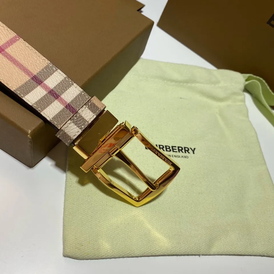 バーバリー新作ベルトチェック柄ゴールドバ buckle - 画像 (8)