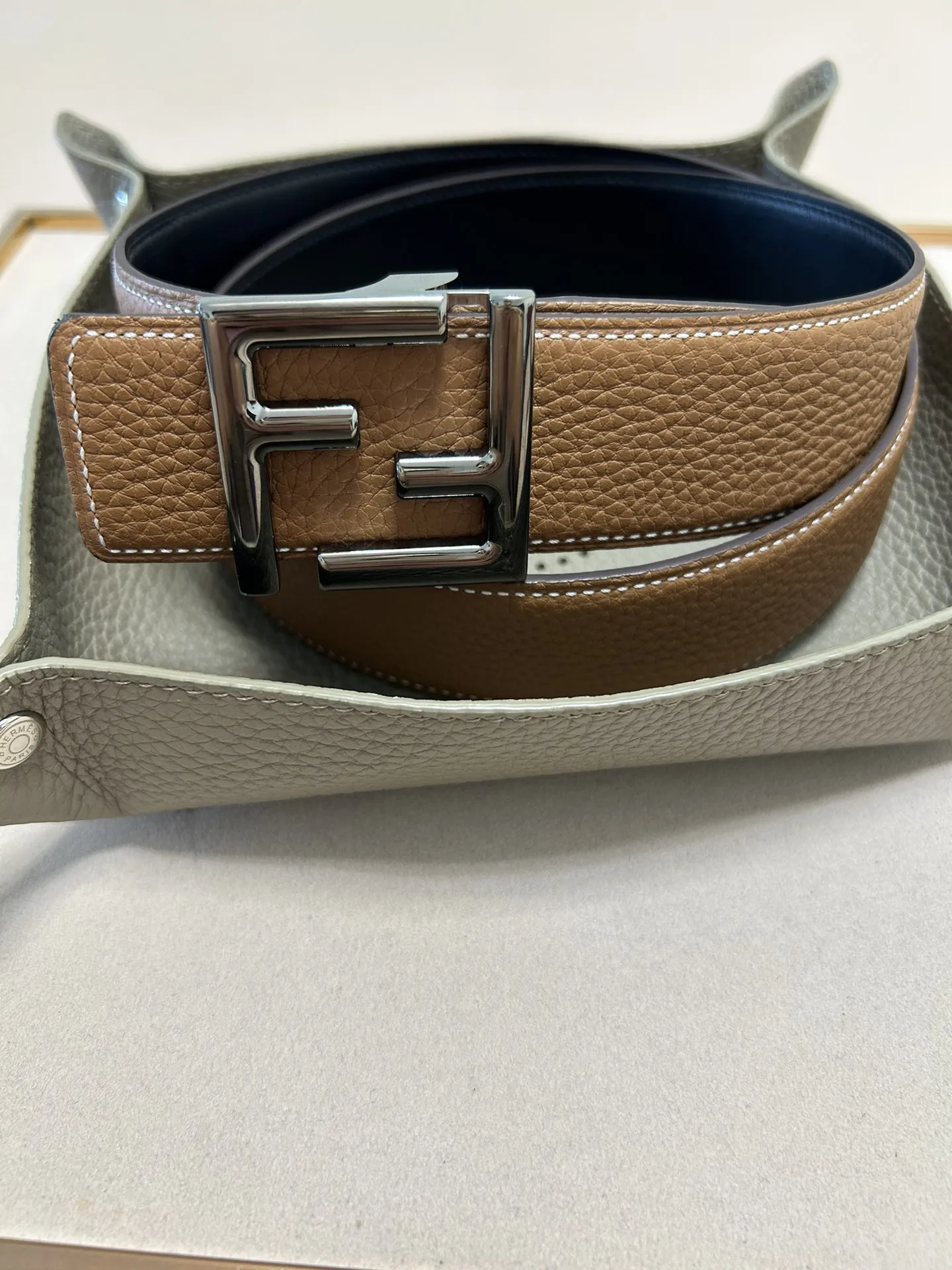 FENDI 新作 ダブルリングベルト 4.0cm - 画像 (3)