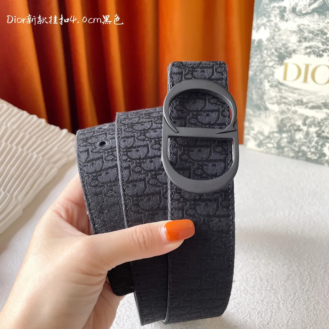 Dior 新作ブラックCDロゴベルト40mm - 画像 (4)