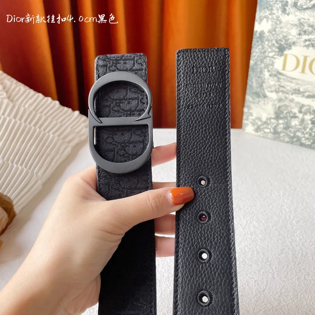 Dior 新作ブラックCDロゴベルト40mm - 画像 (5)