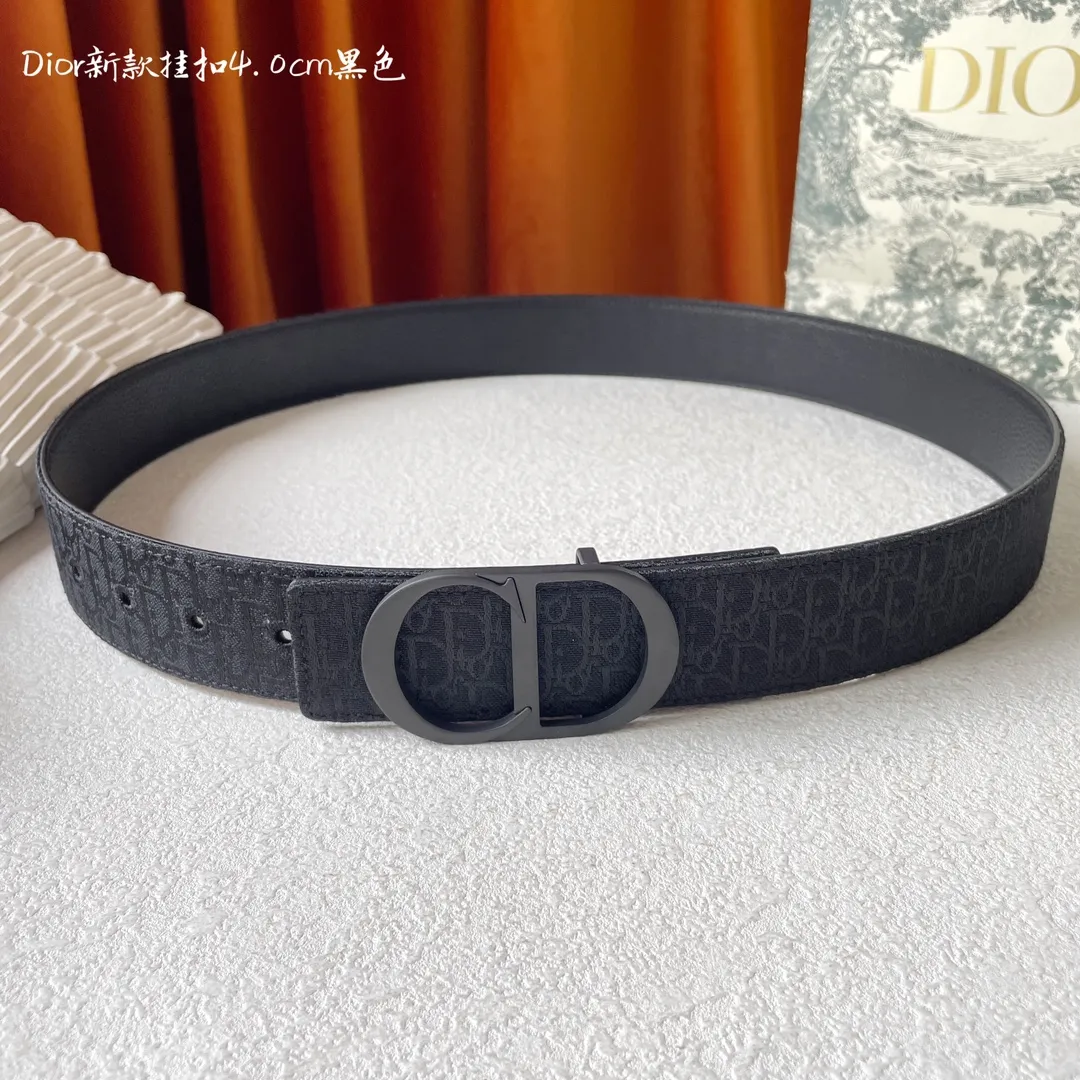 Dior 新作ブラックCDロゴベルト40mm - 画像 (6)