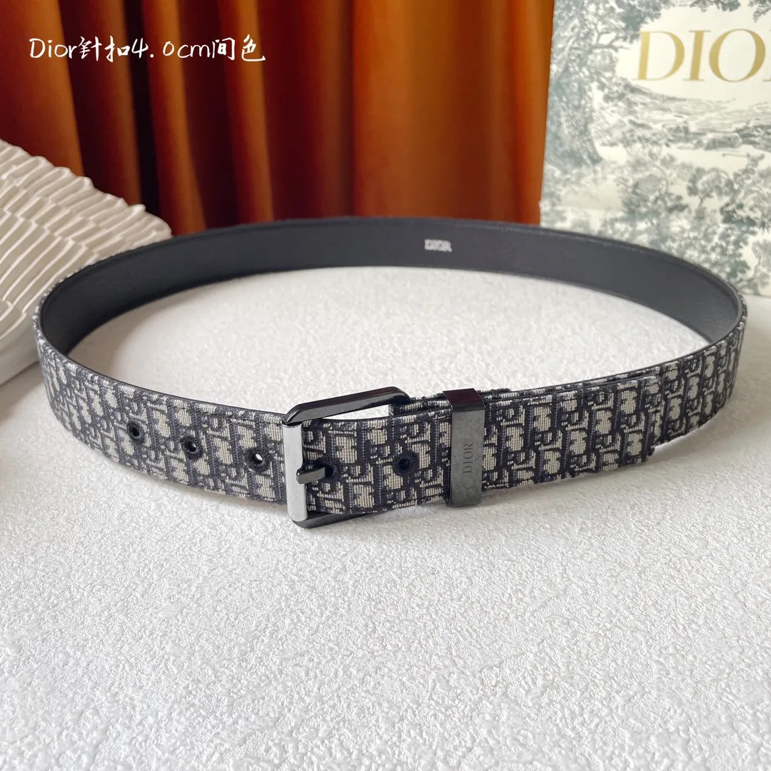 Dior 新作 40mm ベルト ブラック Oblique 柄 - 画像 (6)