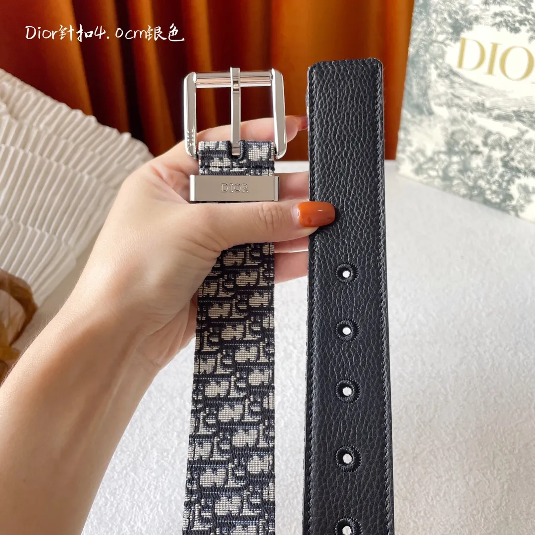 Dior 新作 40mm ブラック オブリーク ウエストバンド - 画像 (5)